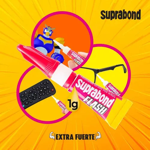 Adhesivo Suprabond Instantáneo Flash - 1g X 3 Unidades Blíster
