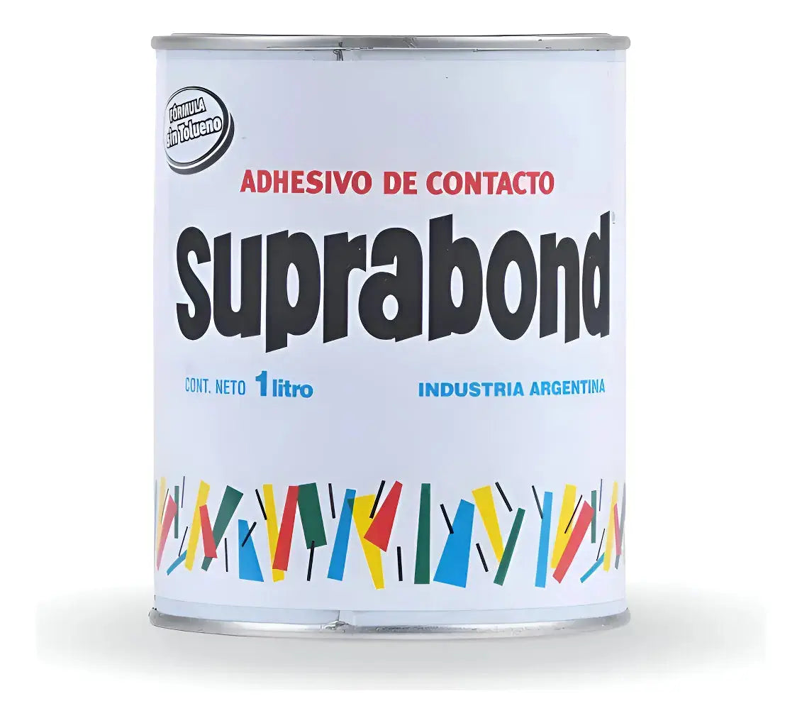 Adhesivo Suprabond de Contacto Sin Tolueno - Lata 1 Litro Suprabond