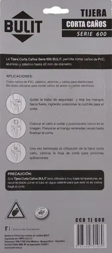 Tijera corta BULIT caños - serie 600