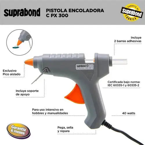 Pistola Encoladora Suprabond Px 300 - Potencia 40 Watts