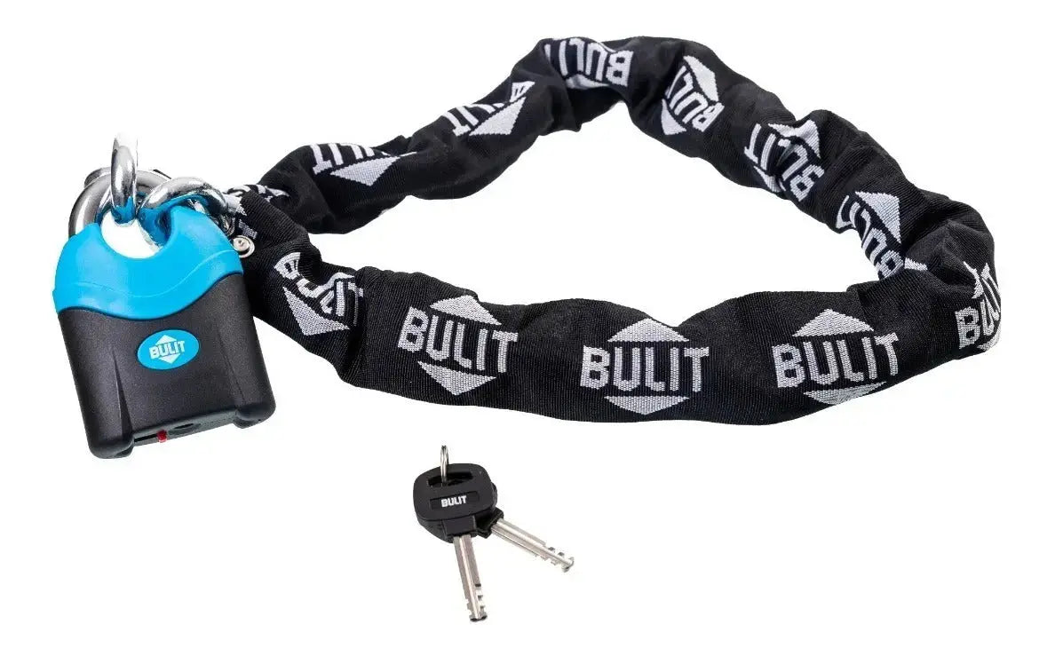 Cadena Bulit Máxima Seguridad 150cm + Candado 72mm 5 Llaves Bulit