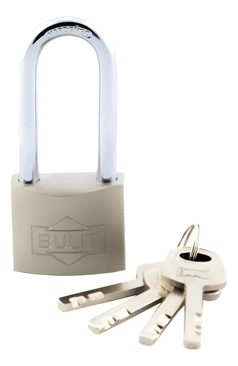 Candado Bulit Reforzado Acero Niquelado N° 40 Aro Largo Bulit