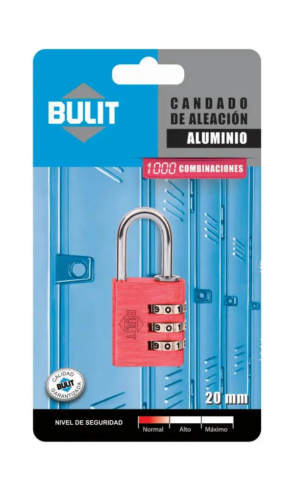 Candado Bulit de Aleación con Combinación 20mm - para Locker Bulit