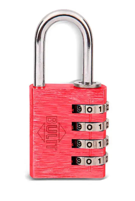 Candado de Aleación Aluminio 4 Comb N° 40 Rojo Bulit Bulit