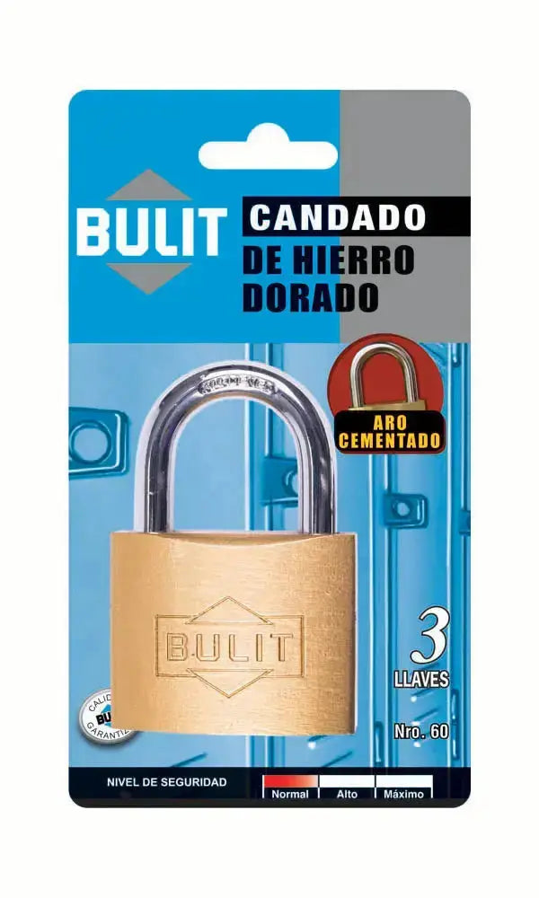 Candado de Hierro Dorado Bulit N° 60 Bulit