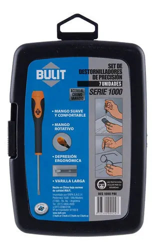 Set de 7 destorniladores de precisión BULIT - serie 1000