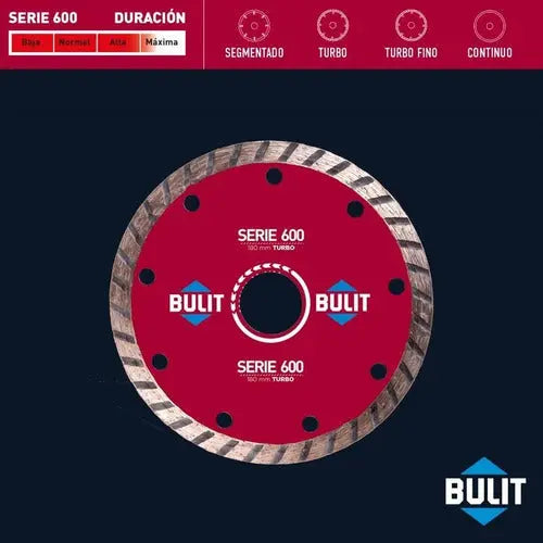 Disco diamantado BULIT serie 400 - segmentado 230 mm