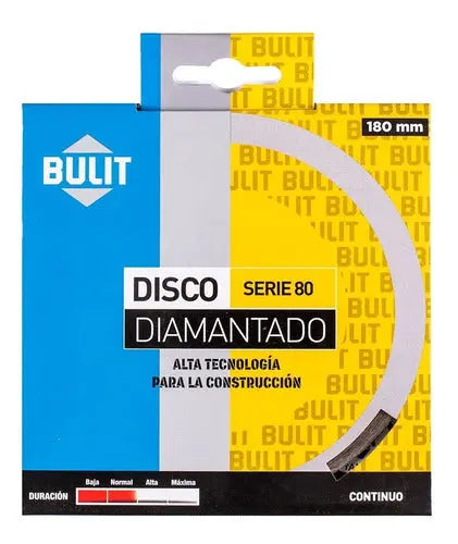 Disco diamantado BULIT serie 80 - continuo 180 mm