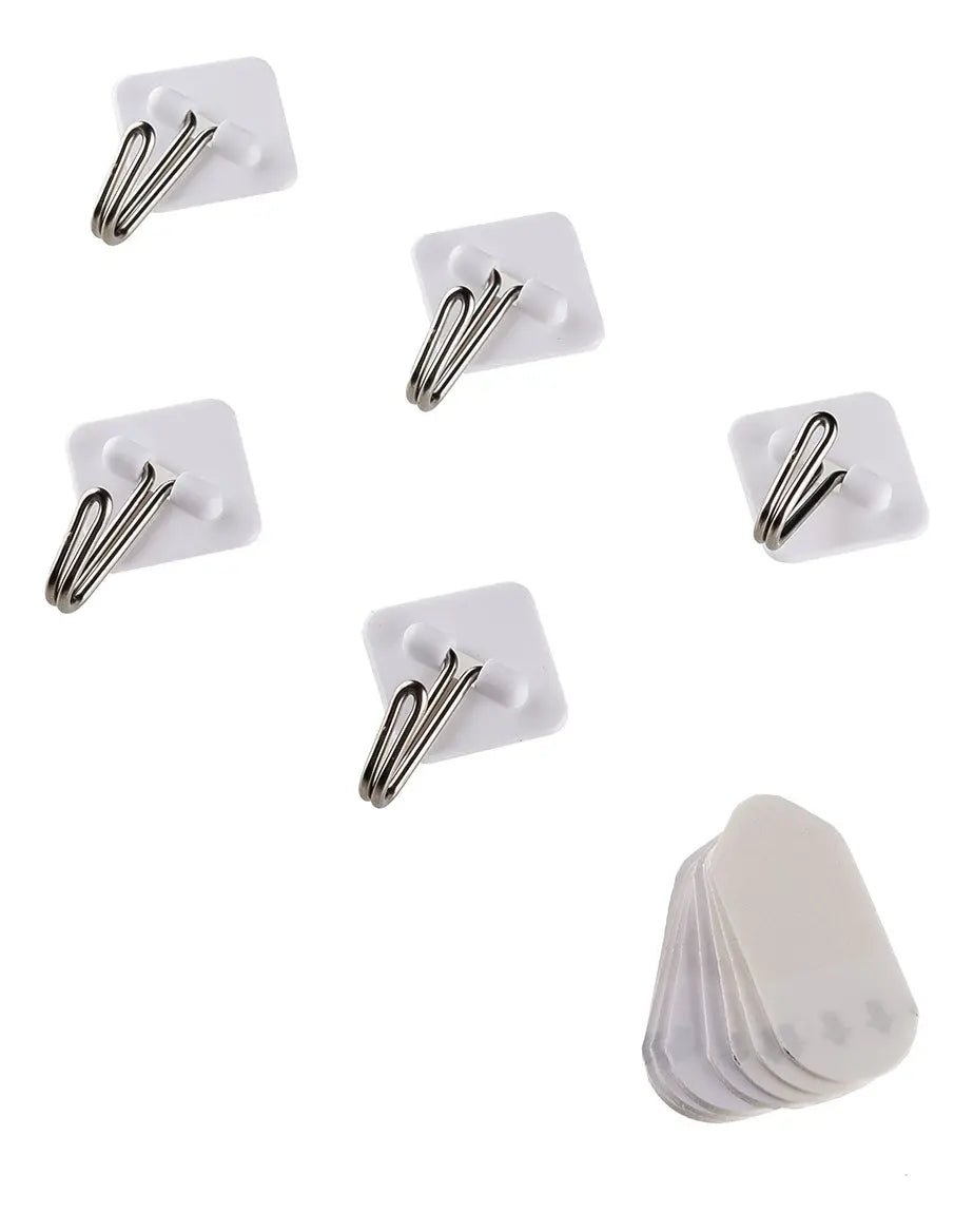 Perchas Autoadhesivas Suprabond Removibles 33mm Blancas X 5u Suprabond