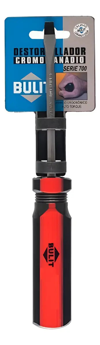 Destornillador BULIT Profesional Serie 700 Plano #6x38mm Bulit