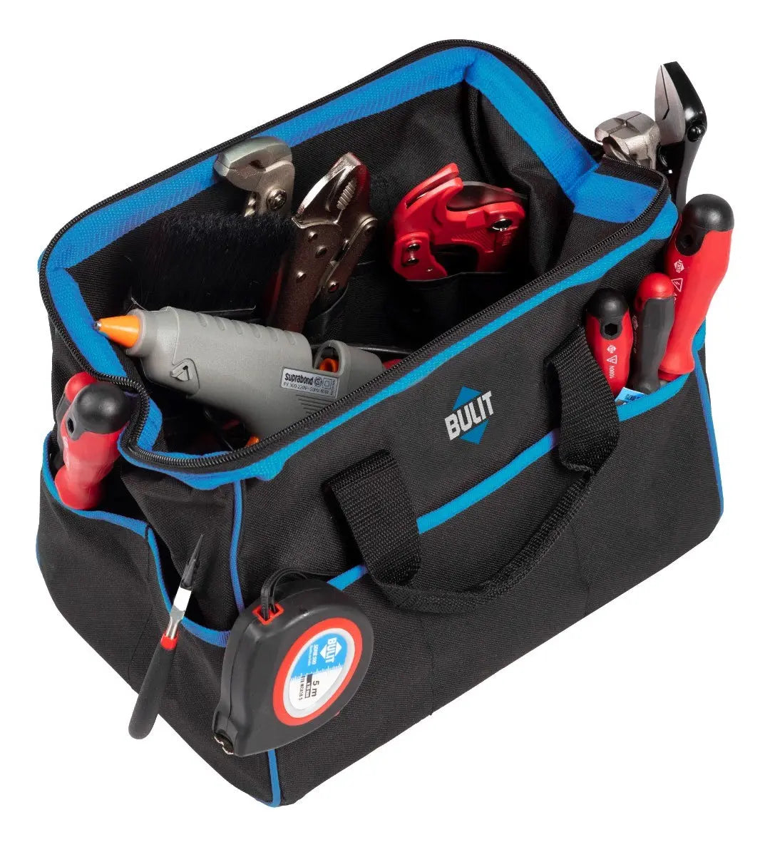 Bolso Porta Herramientas BULIT Color Negro Reforzado 10kg Bulit