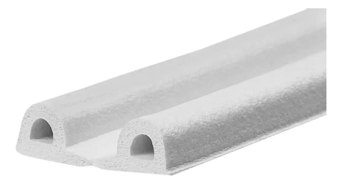 Burlete Autoadhesivo de Goma Perfil P Color Blanco Suprabond