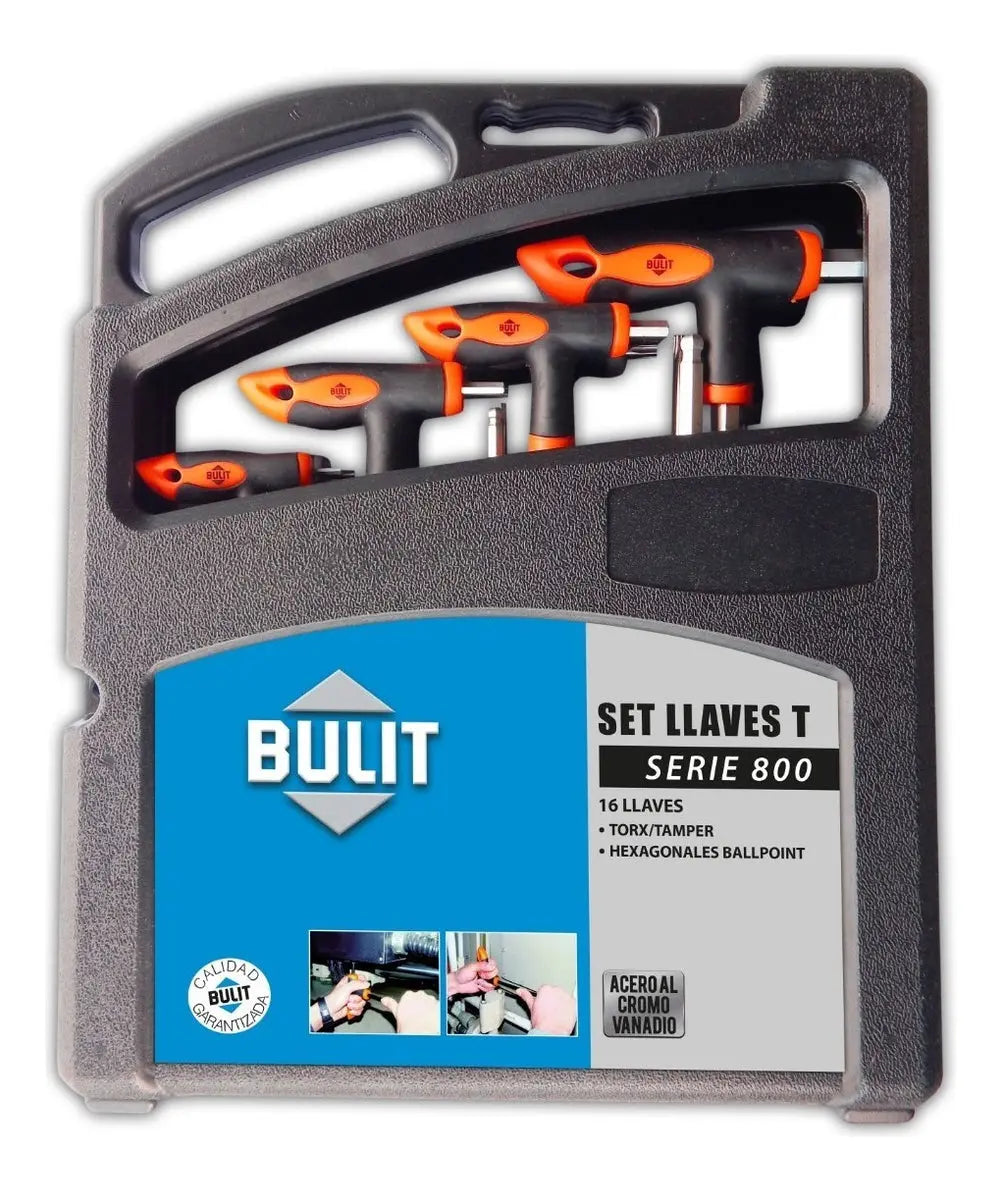 Set de Llaves T de 16 Unidades Bulit Serie 800 Bulit