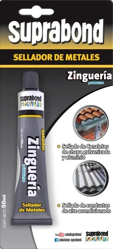 Sellador Suprabond Zinguería 50ml Aluminio Suprabond