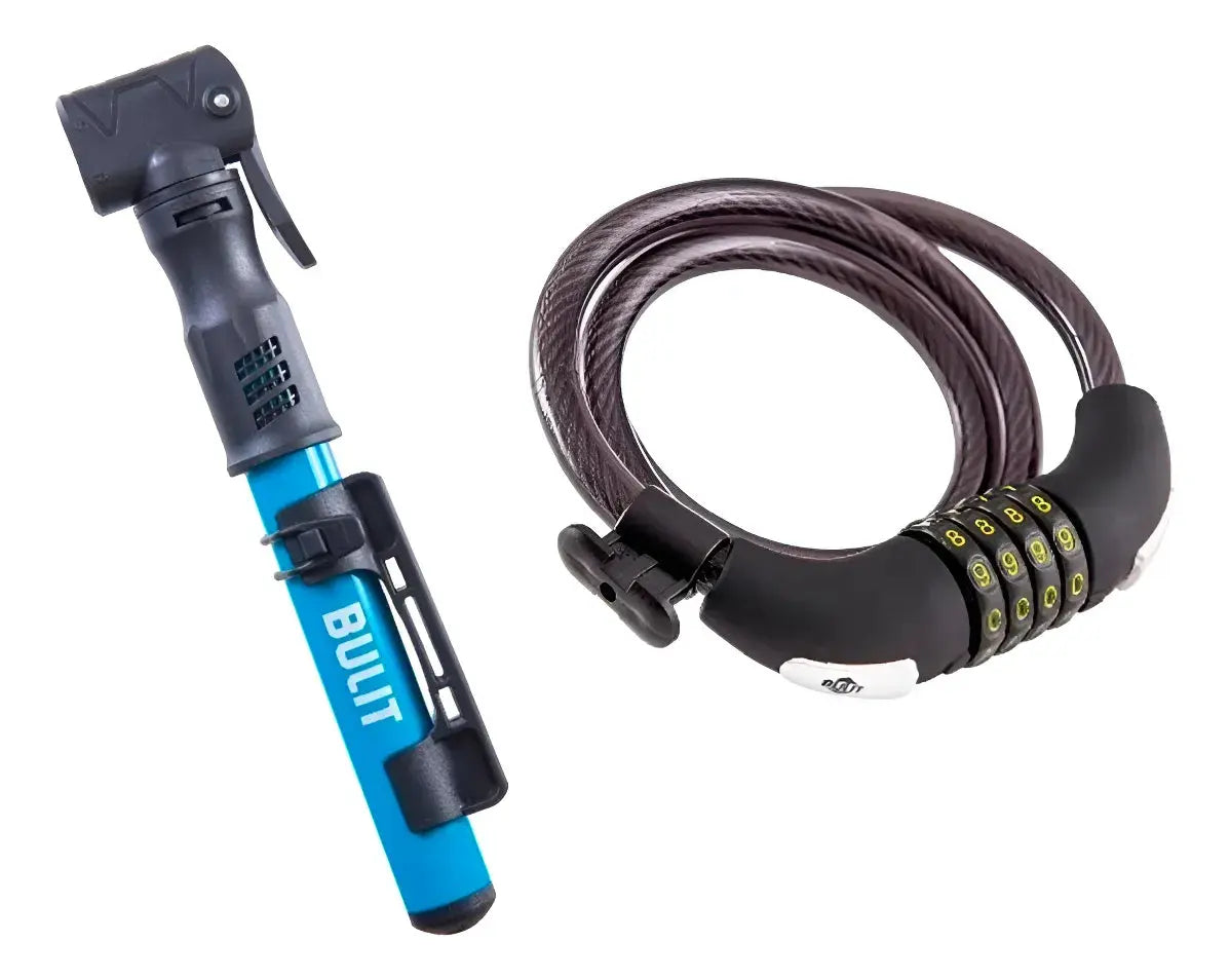 Combo BULIT para Bicicletas Inflador + Linga de Combinación Bulit