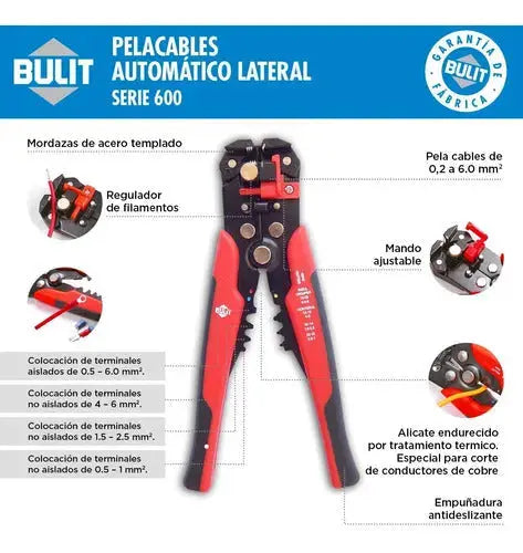 Pelacables automatico BULIT lateral serie 600