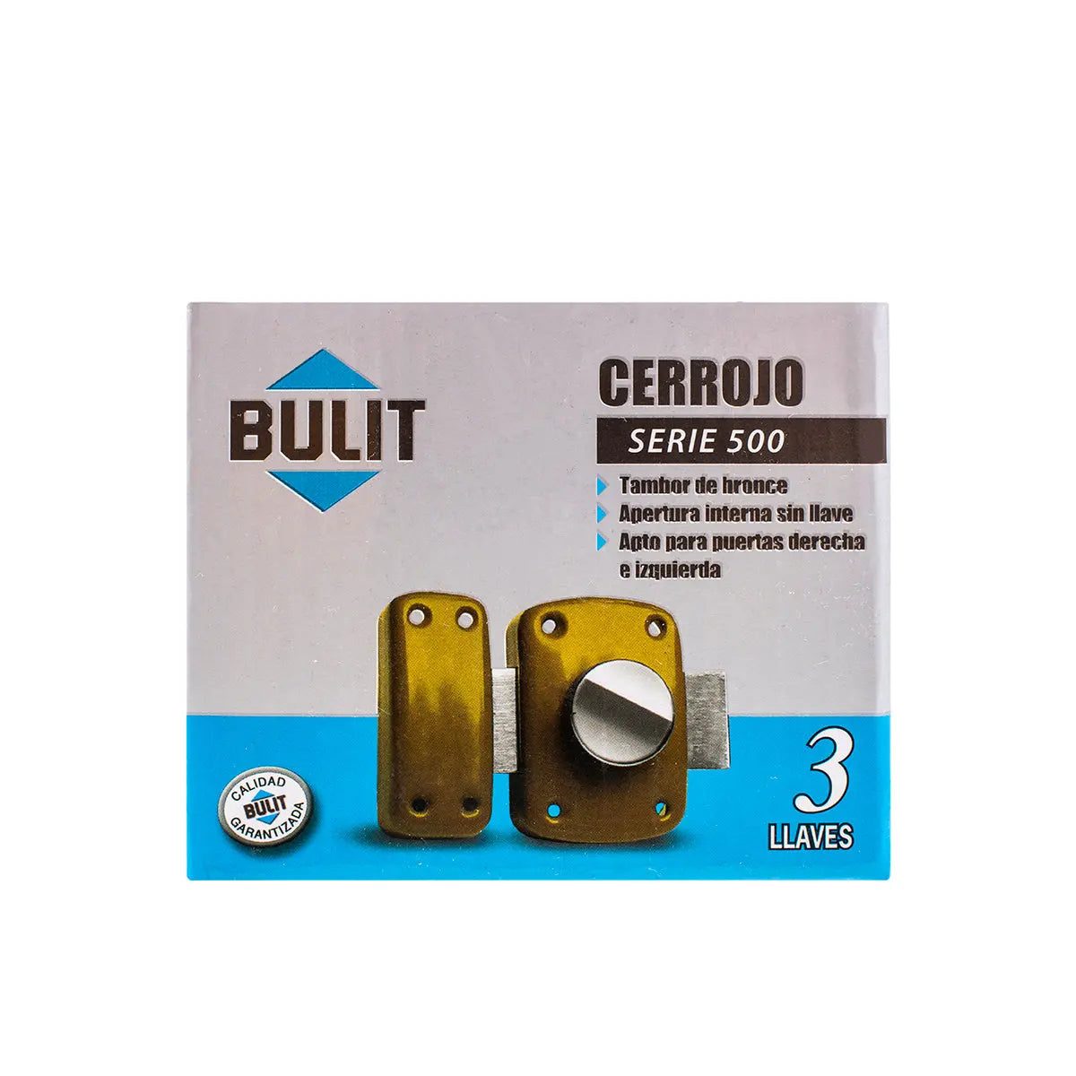Cerrojo BULIT Serie 500 con Tambor de Bronce Bulit