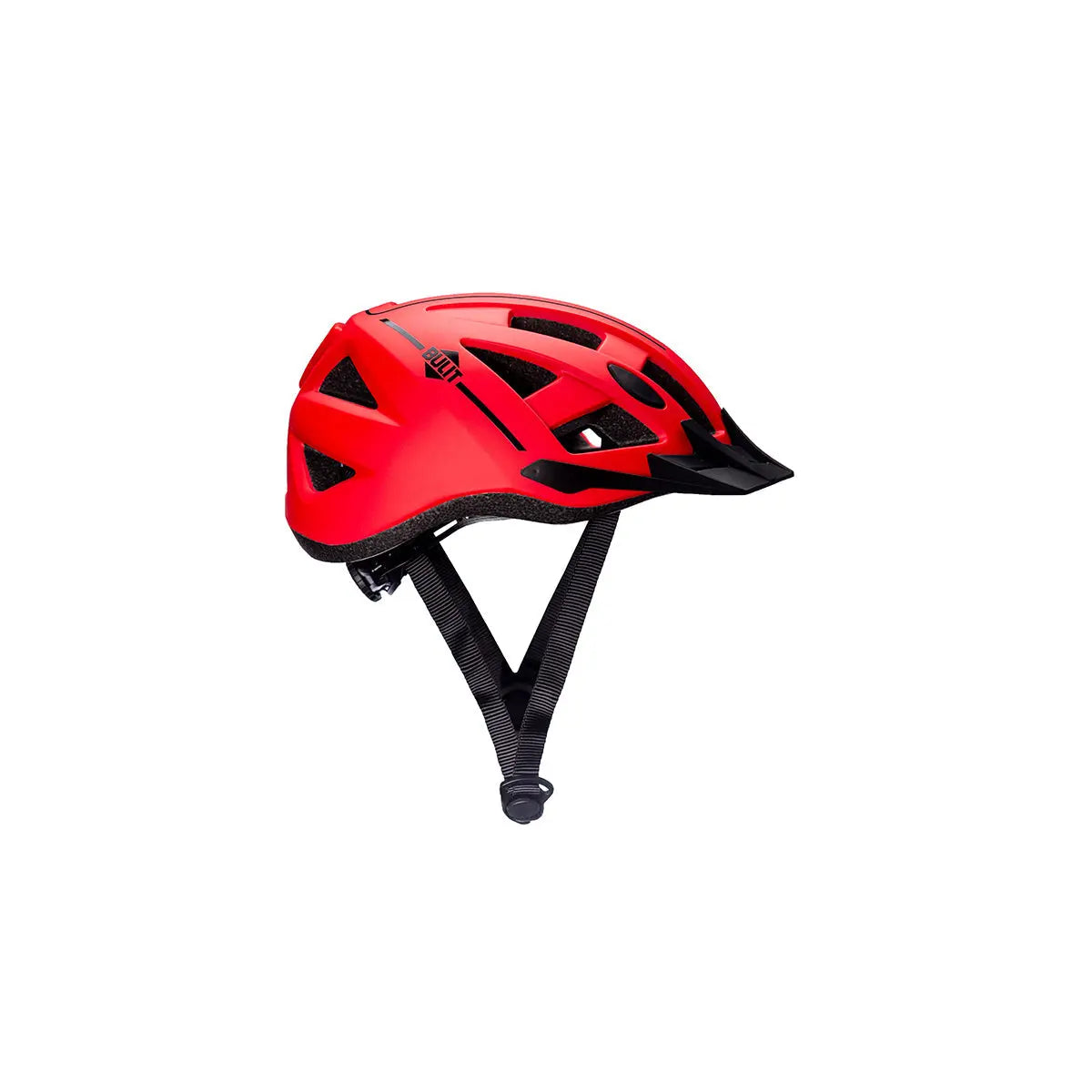 Casco Bicicleta BULIT Ultra Liviano con Luz Led - Rojo Talle L Bulit