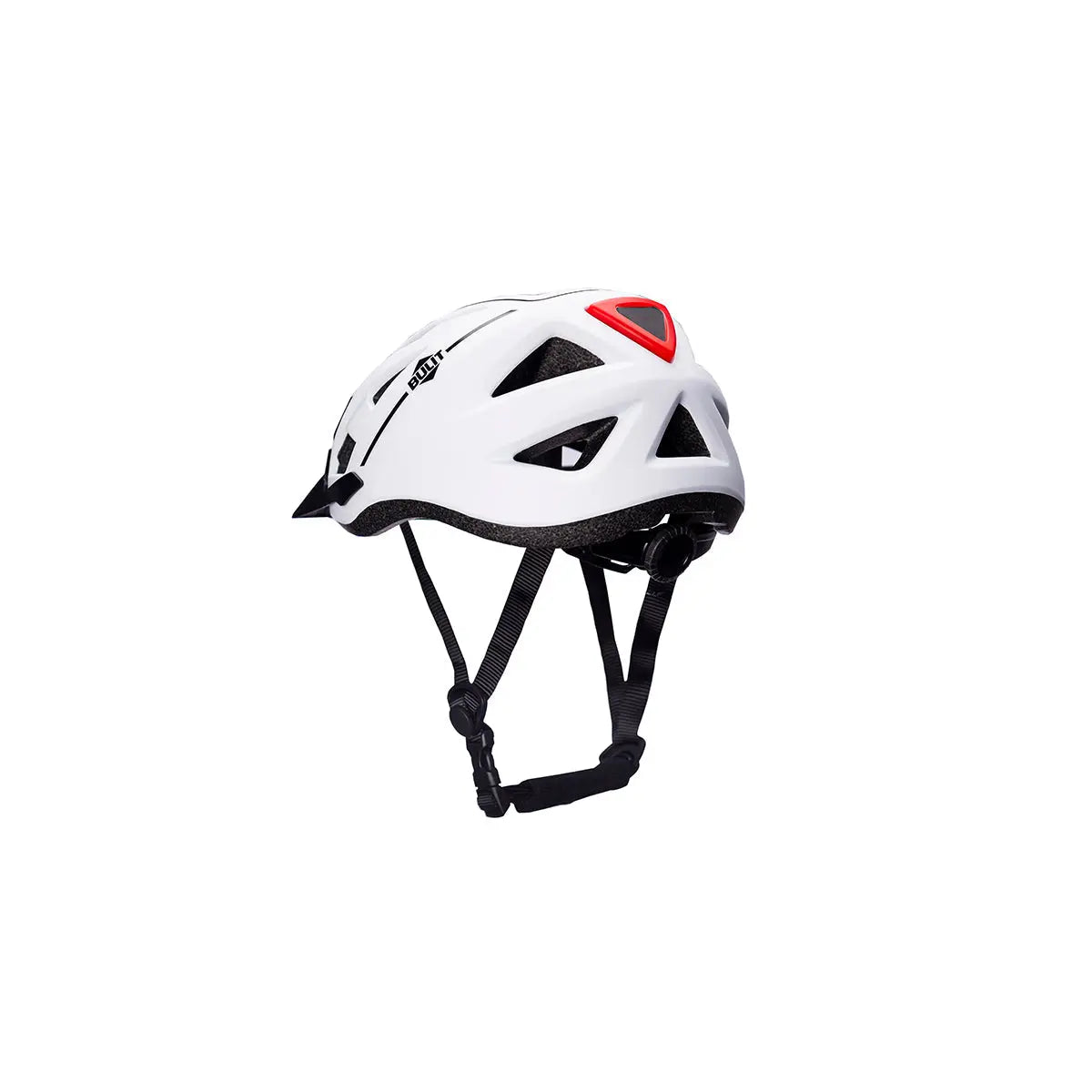 Casco Bicicleta BULIT Ultra Liviano con Luz Led - Blanco Talle L Bulit