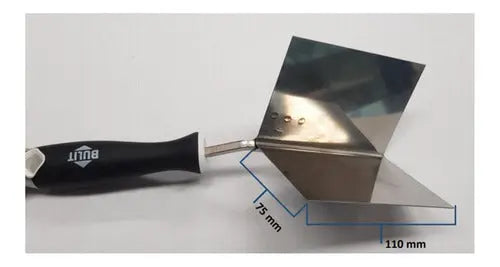 Espátula esquinero de acero inoxidable 90° exterior - serie 700