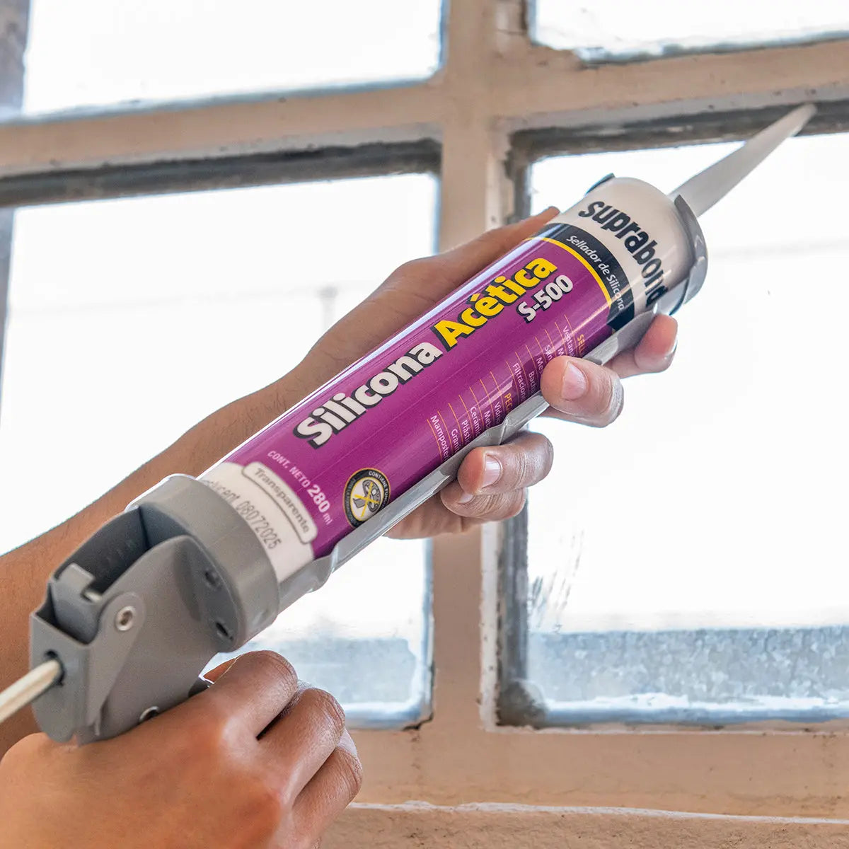 Sellador de Silicona Suprabond Acética S - 500 - Transparente 280ml Suprabond