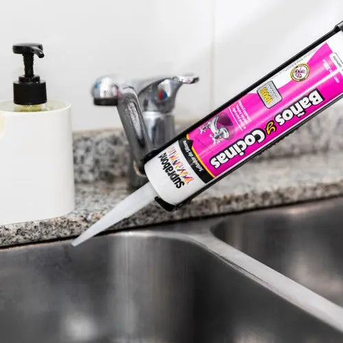 Sellador de Silicona Suprabond para Baños y Cocinas - Blanco 280ml