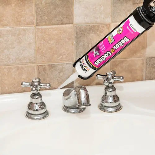 Sellador de Silicona Suprabond para Baños y Cocinas - Blanco 280ml