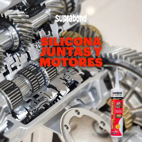 Sellador de Silicona Suprabond para Juntas y Motores - Rojo 280ml