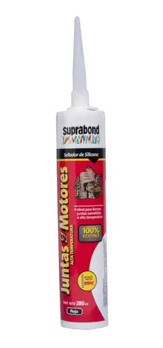 Sellador de Silicona Suprabond para Juntas y Motores - Rojo 280ml