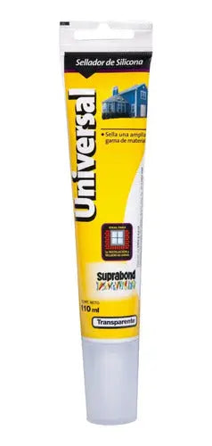 Sellador de Silicona Suprabond Universal - Transparente 110ml Pomo