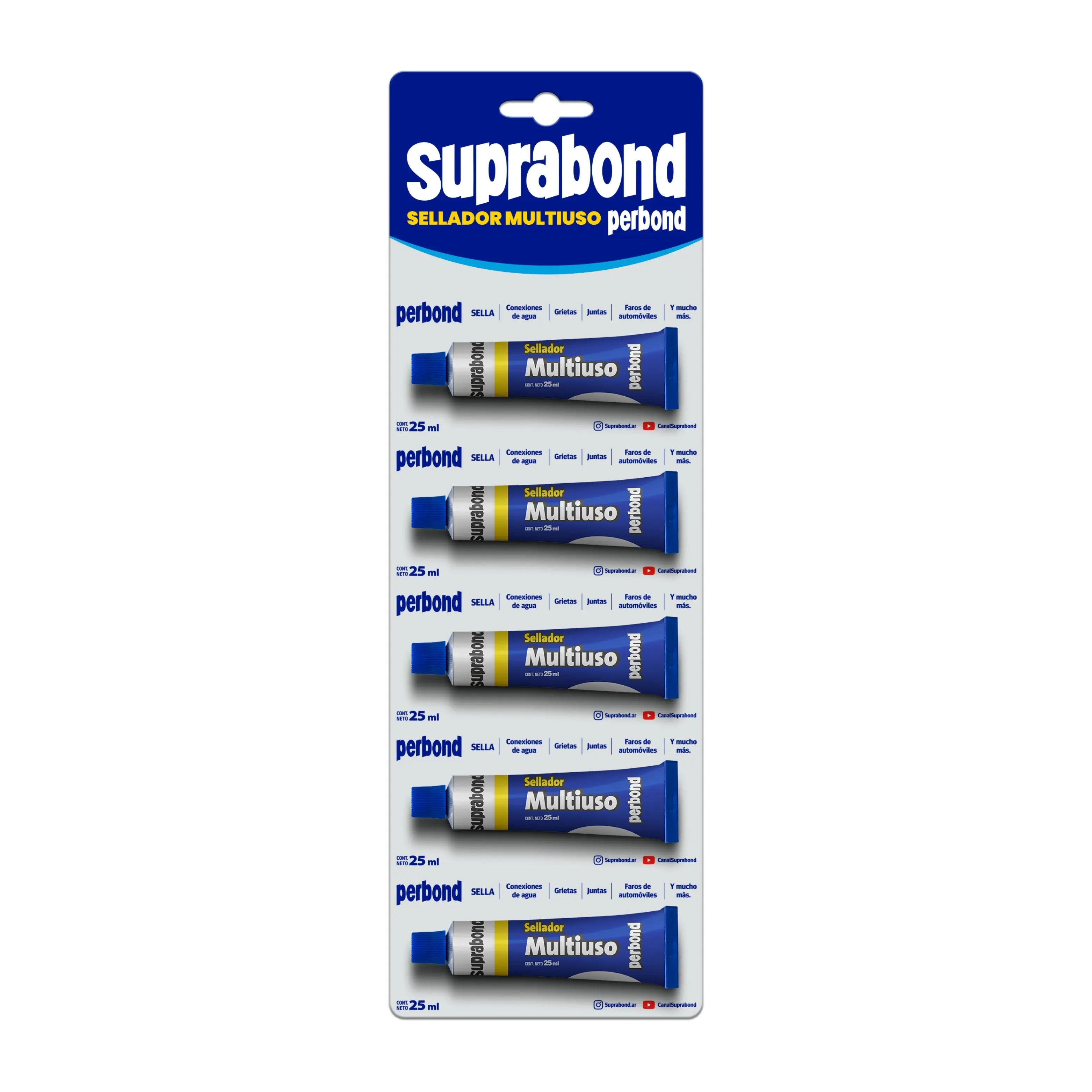 Sellador Suprabond Perbond Multiuso - Blanco - Tira 25ml Suprabond