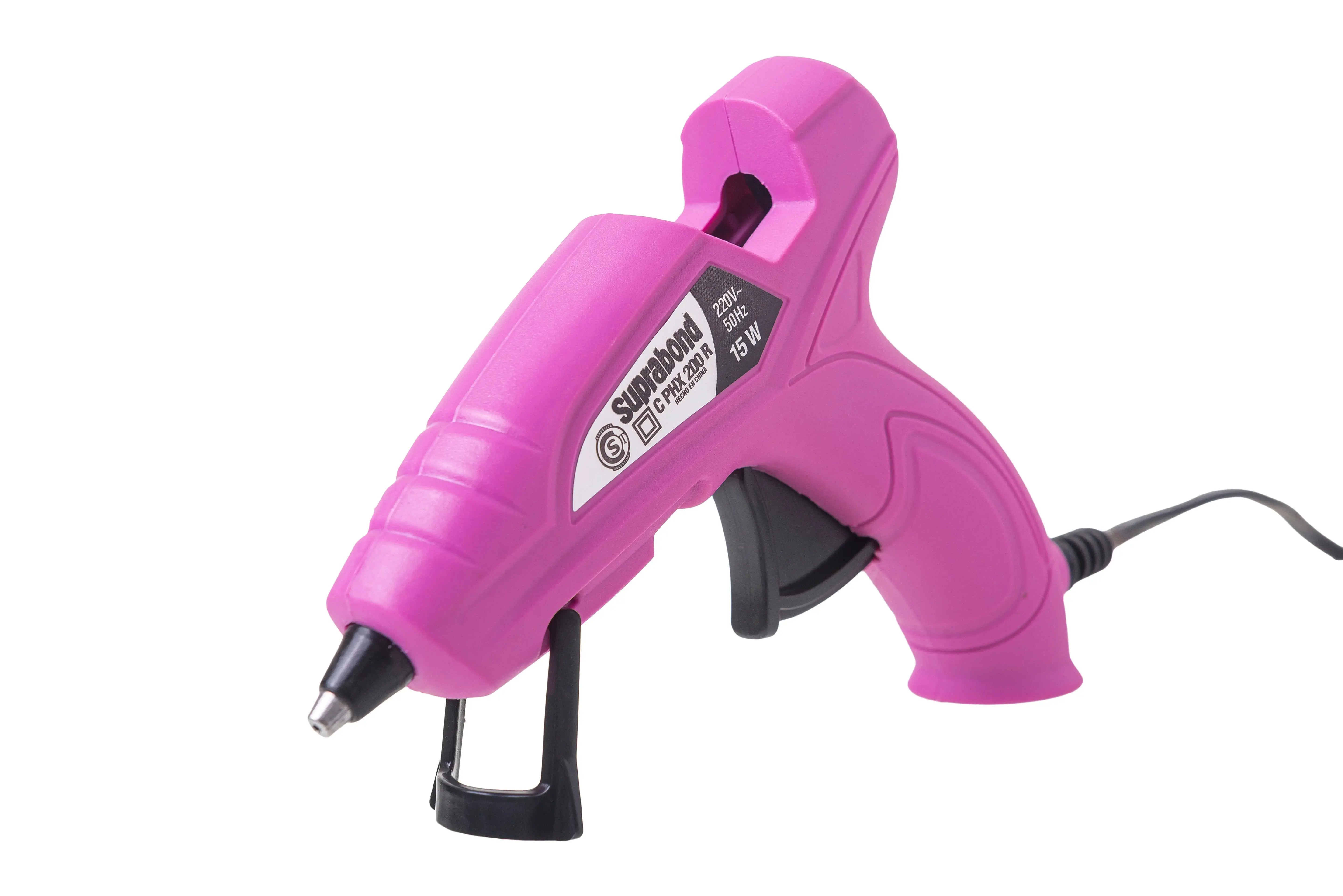 Pistola Encoladora Suprabond Hot Melt Modelo Hx 200 Rosa Suprabond