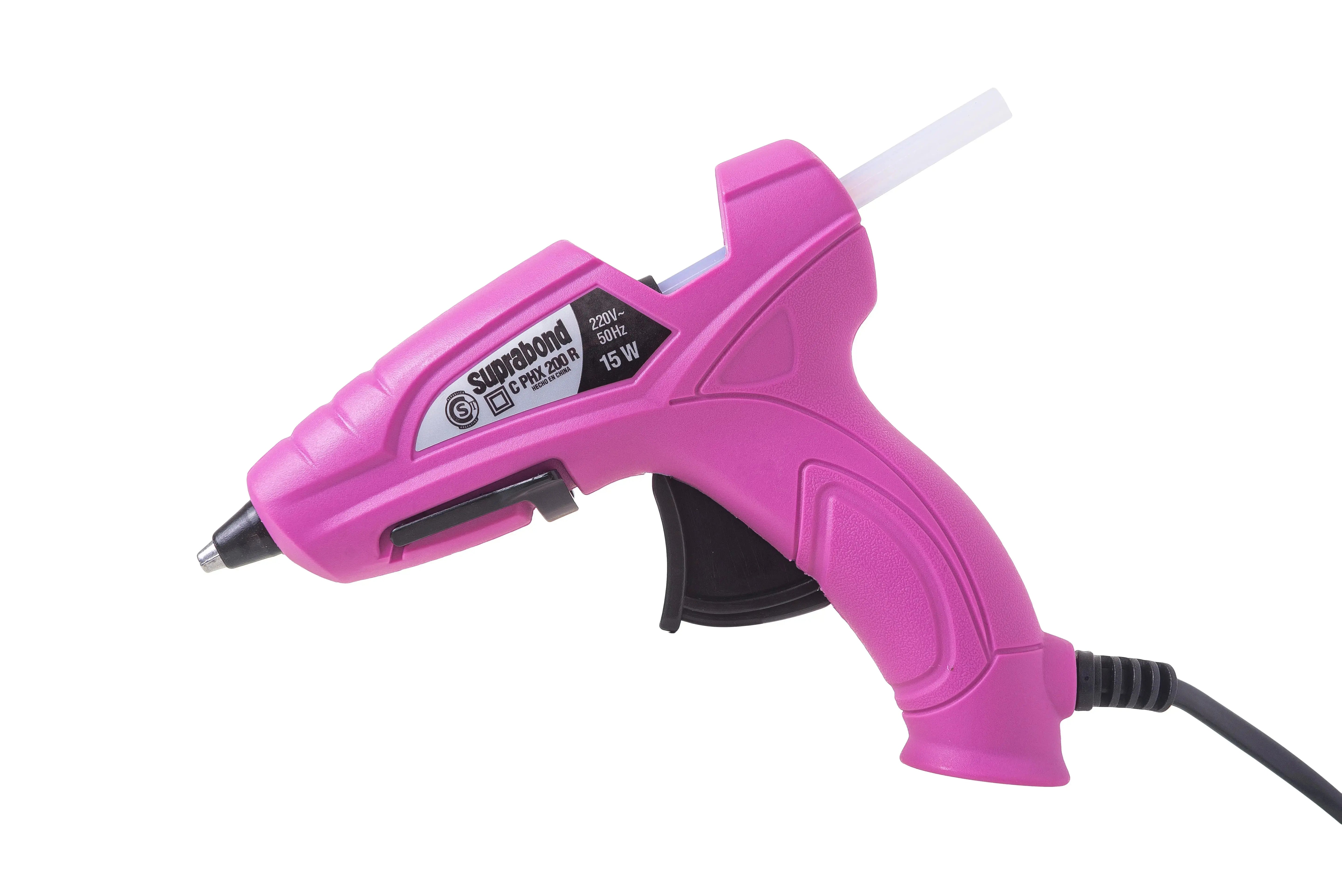 Pistola Encoladora Suprabond Hot Melt Modelo Hx 200 Rosa Suprabond