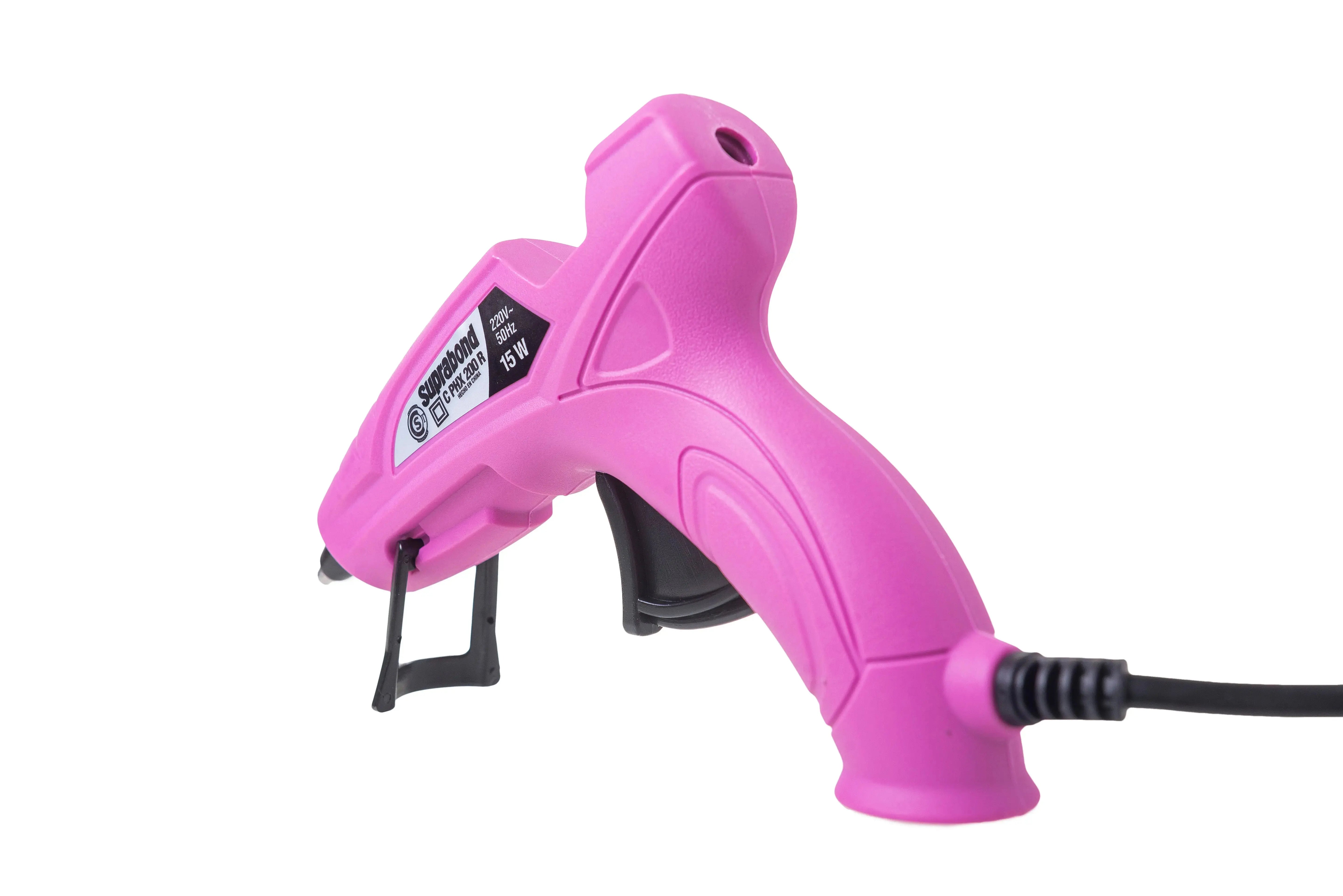 Pistola Encoladora Suprabond Hot Melt Modelo Hx 200 Rosa Suprabond