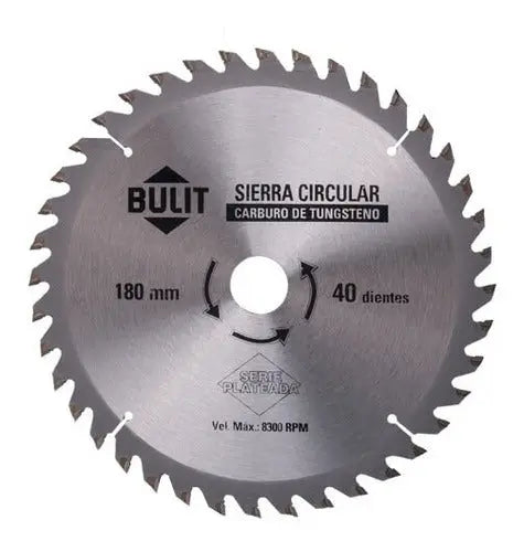 Sierra circular BULIT 40 dientes - serie plateada