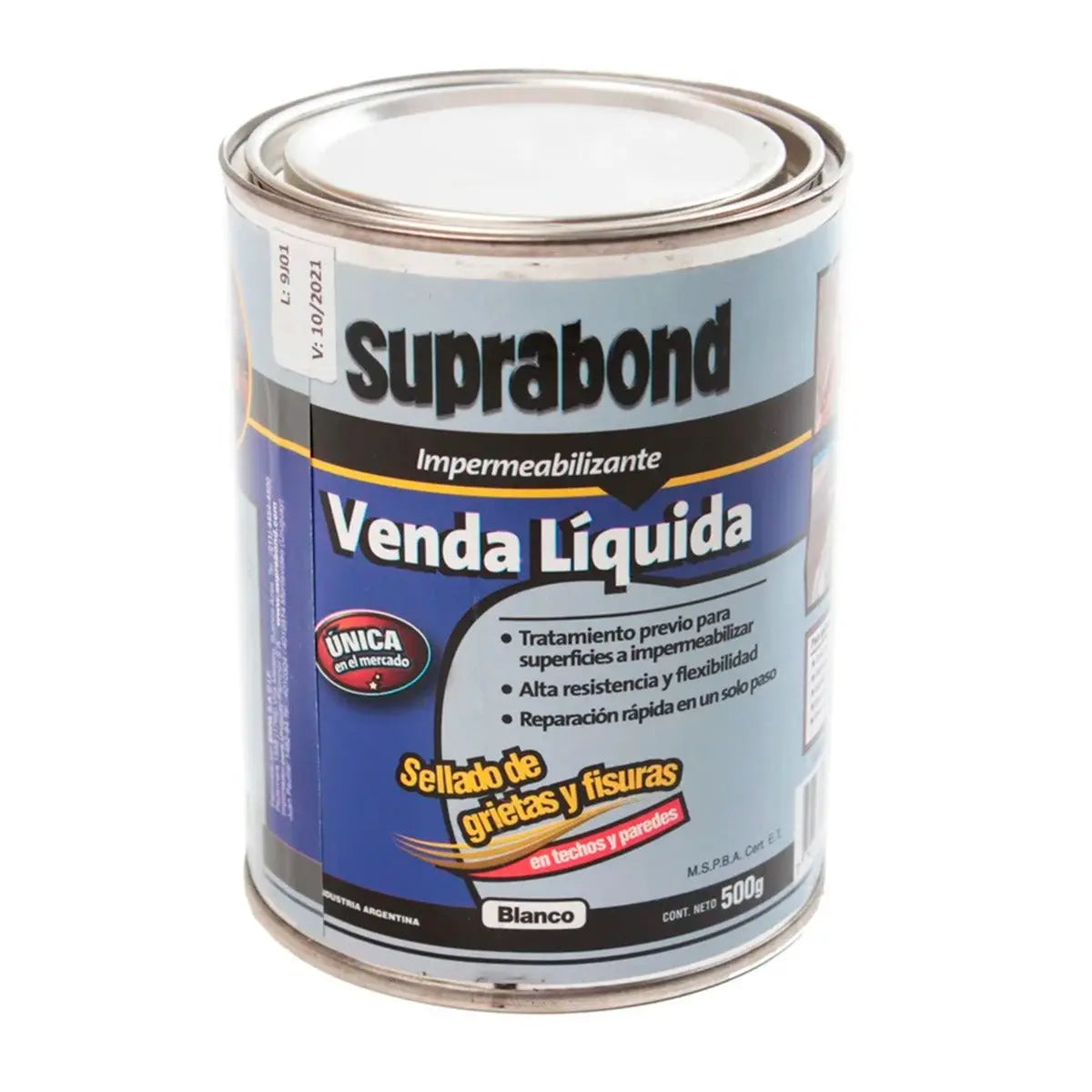 Venda Líquida Suprabond Impermeabilizante Blanca 500g Suprabond
