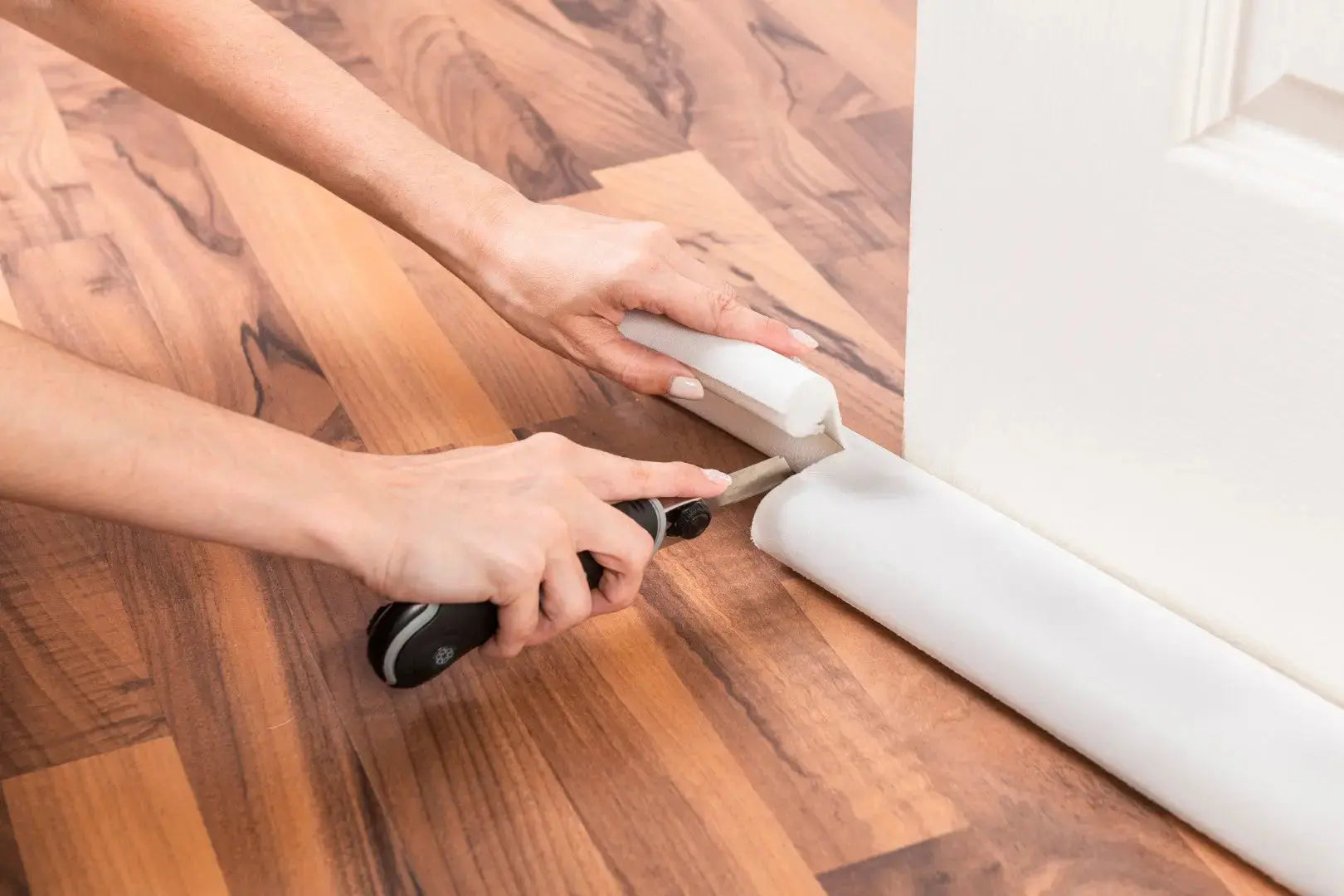 Zócalo Burlete Suprabond Doble Bajo Puerta 95cm - Blanco Suprabond