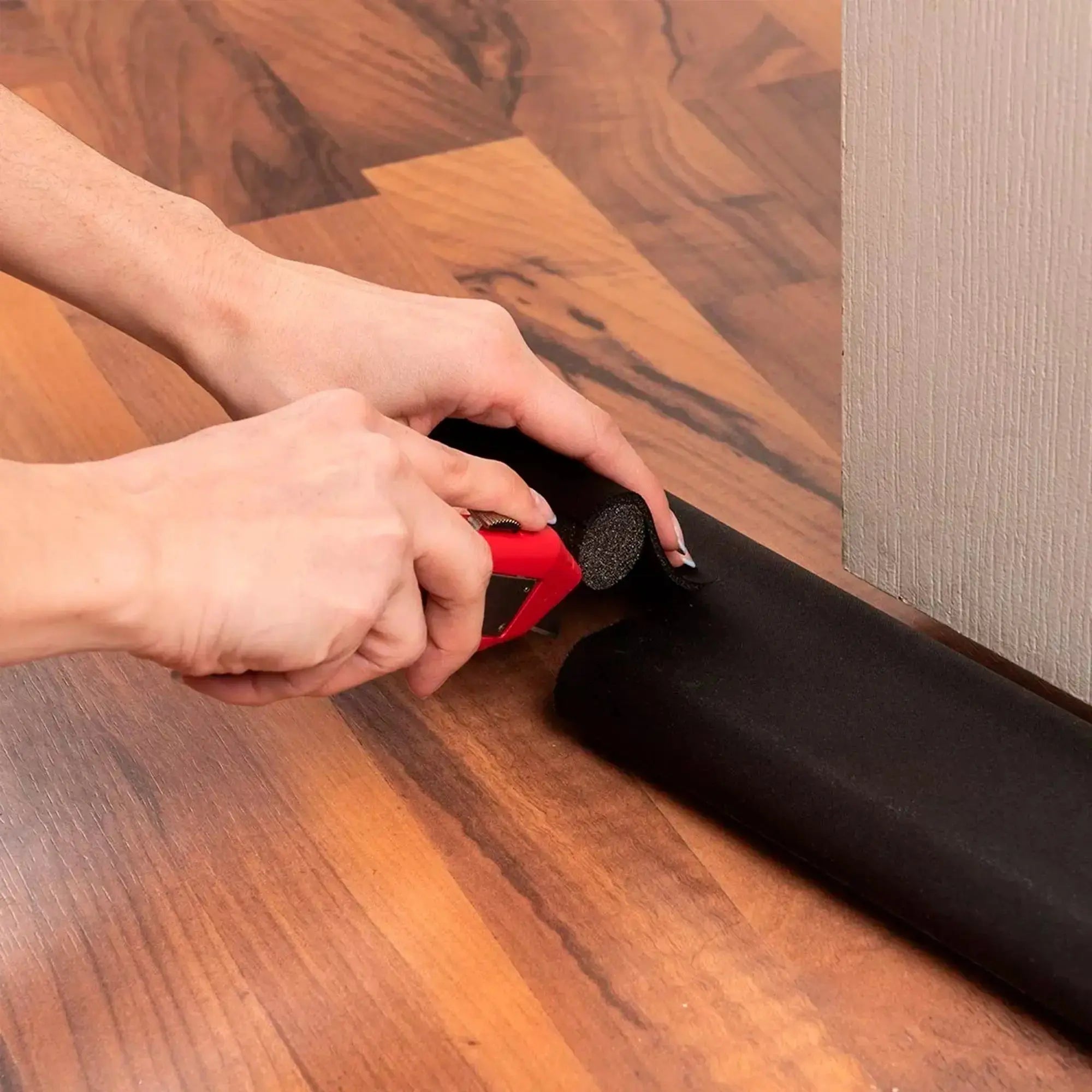 Zócalo Burlete Suprabond Doble Bajo Puerta 95cm - Negro Suprabond