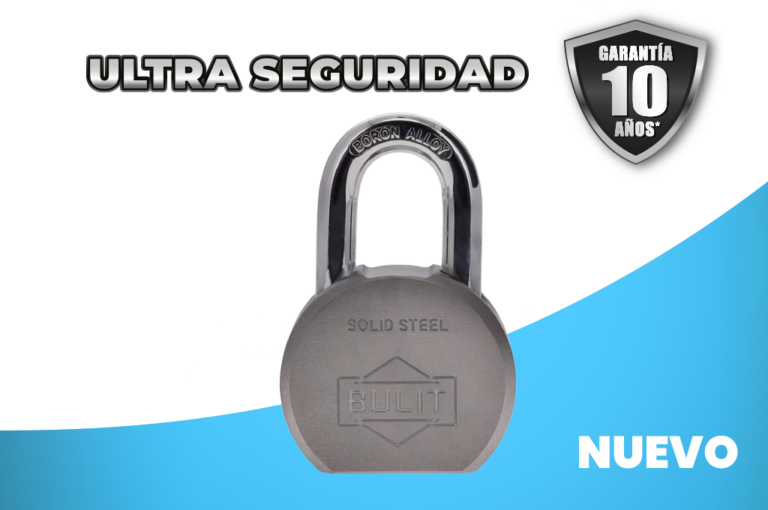Candado BULIT Ultra Seguridad de Acero Sólido