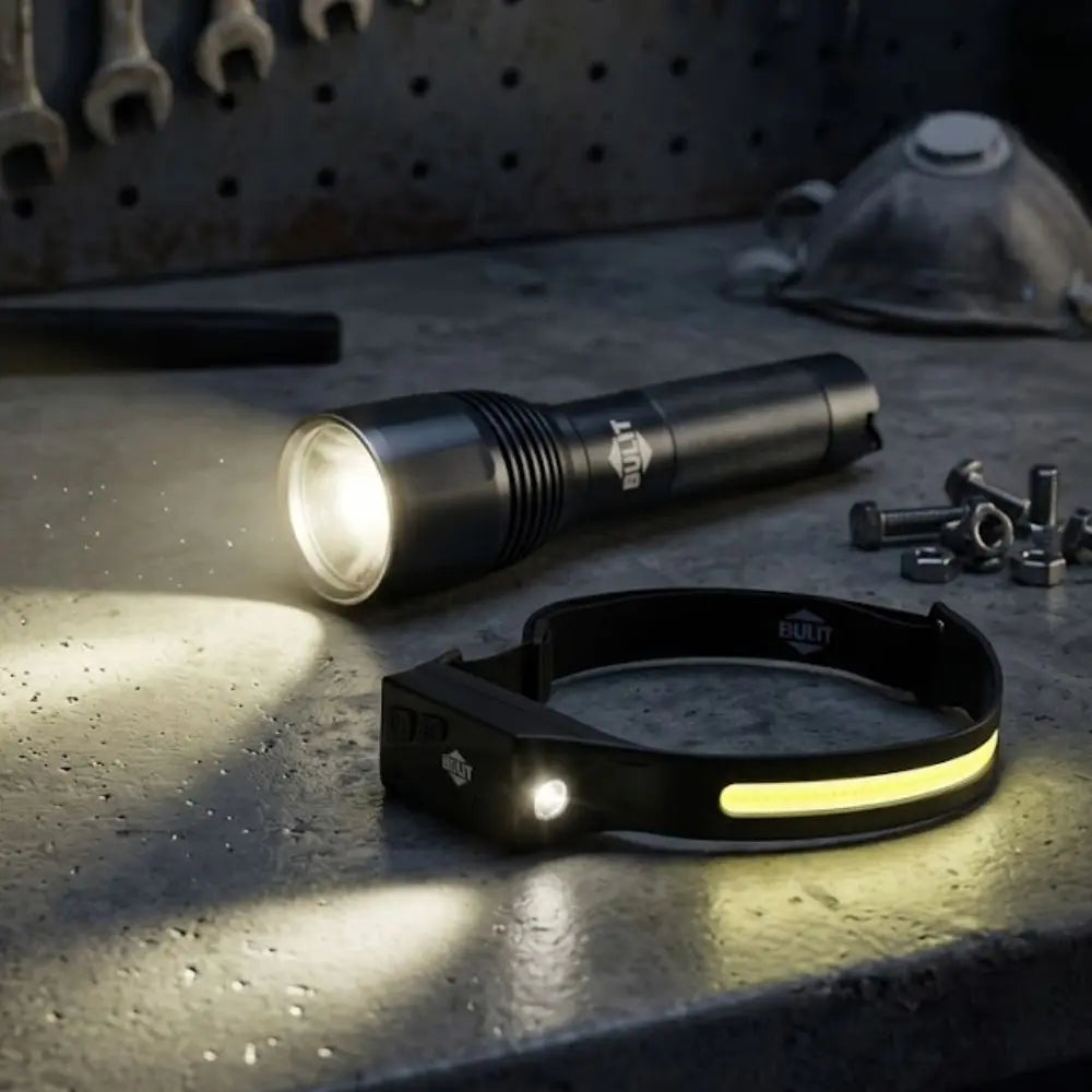 Kit Iluminación Explorer BULIT – Vincha Recargable + Outdoor Potente Bulit