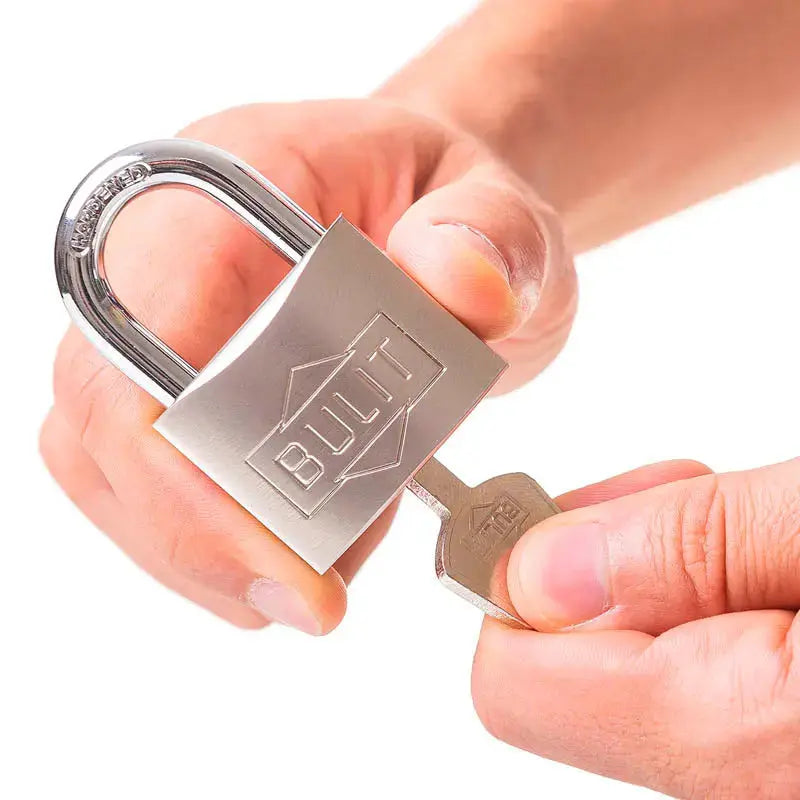 4 Candados Hermanados Bulit Doble Traba A Bolilla + 8 Llaves Bulit