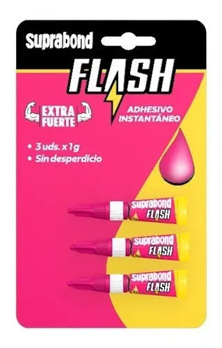 Adhesivo Suprabond Instantáneo Flash - 1g X 3 Unidades Blíster
