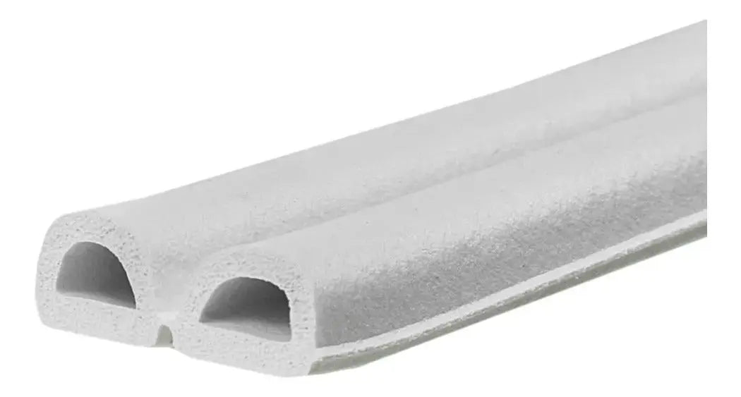 Burlete Autoadhesivo de Goma Perfil D Color Blanco Suprabond