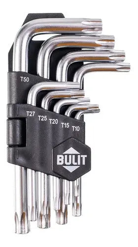 Set de llaves torx BULIT 9 piezas - cromo vanadio