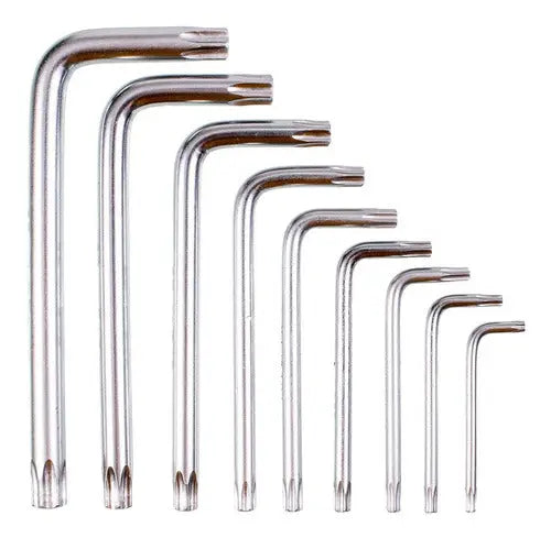 Set de llaves torx BULIT 9 piezas - cromo vanadio
