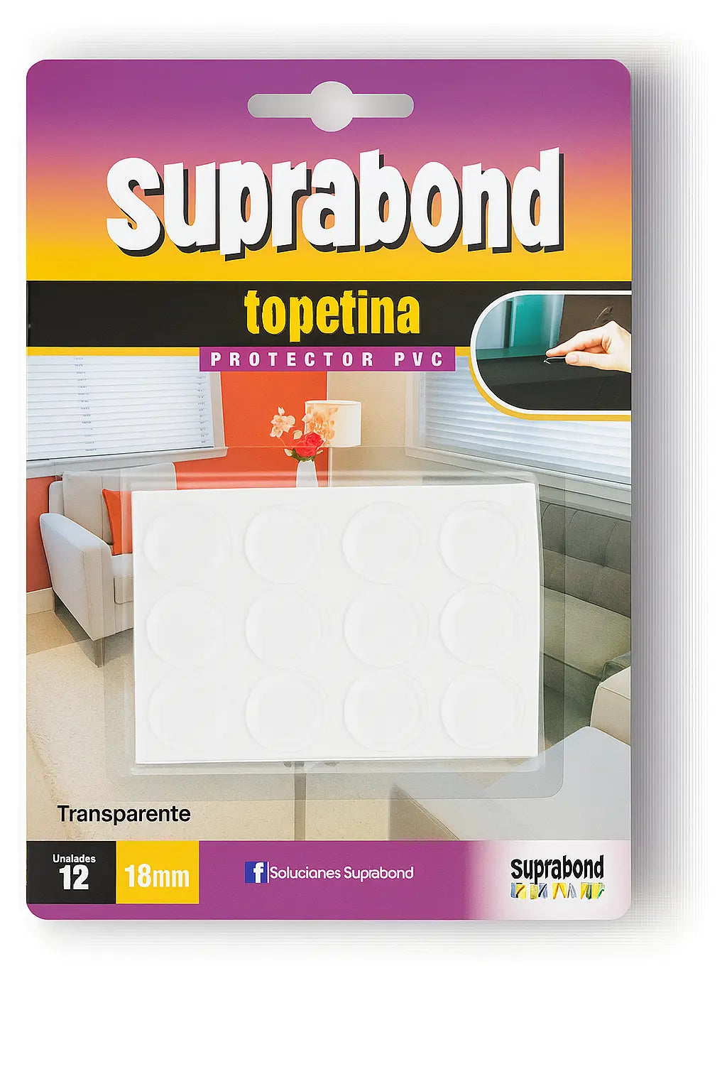 Topetina Suprabond Protectora Autoadhesiva Pvc Transparente Suprabond