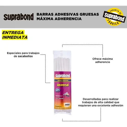Barras Adhesivas Suprabond Hot Melt - Universal 1,12 X 30cm - 17 Unidades