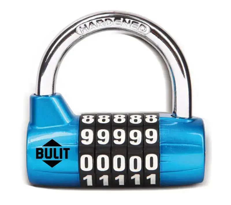 Candado de Aleación Bulit 10.000 Combinaciones 65mm Azul - Tienda Suprabond