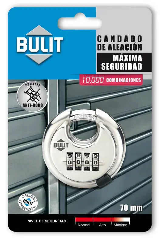 Candado de Combinación Máxima Seguridad Bulit Bulit