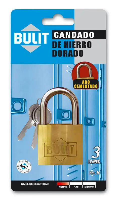 Candado de Hierro Dorado Bulit N° 50 Bulit